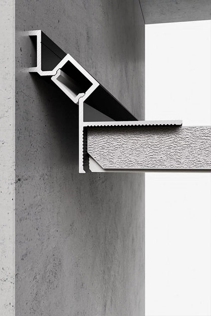 Užglaistomas paslėptas lubinis profilis su LED | YJ-348