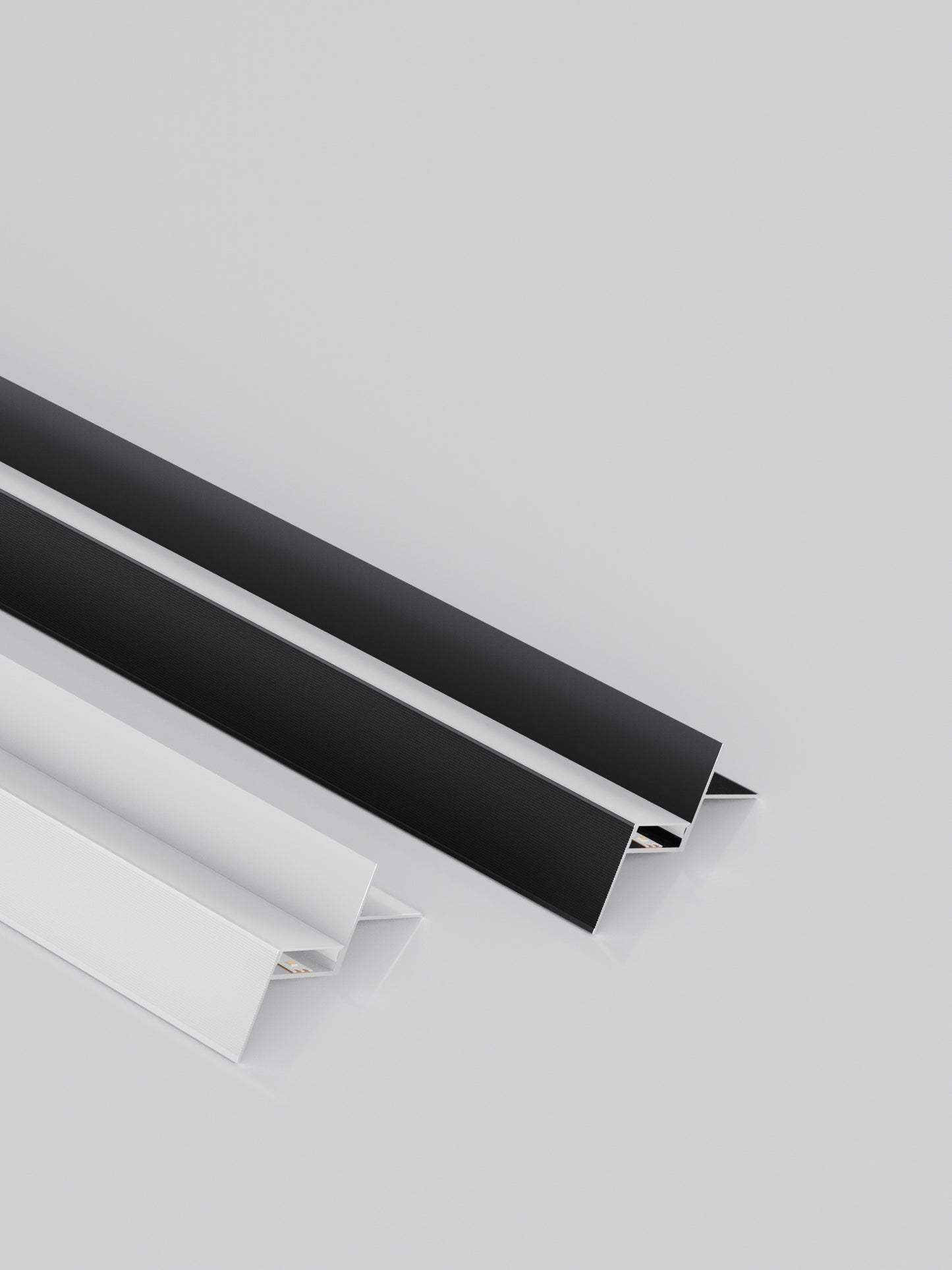 Užglaistomas paslėptas lubinis profilis su LED | AS-003