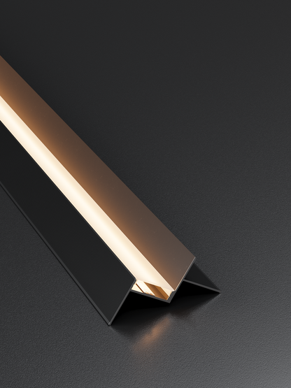 Užglaistomas paslėptas lubinis profilis su LED | AS-003