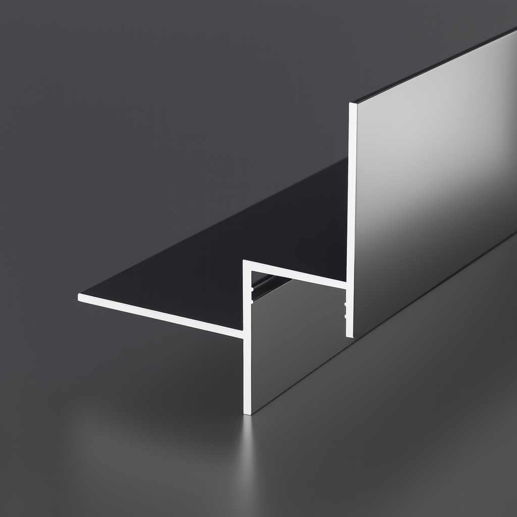 Užglaistomas paslėptas lubinis profilis su LED | AS-003