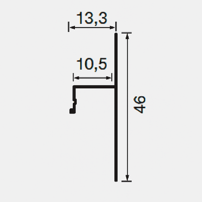 Užglaistomas paslėptas profilis | AS-004