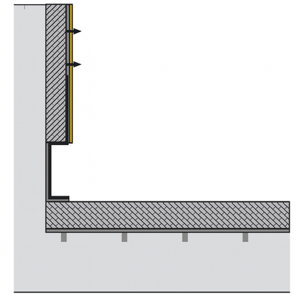 Šešėlinio tarpo (shadow gap) aliuminio grindjuostės LT-YM