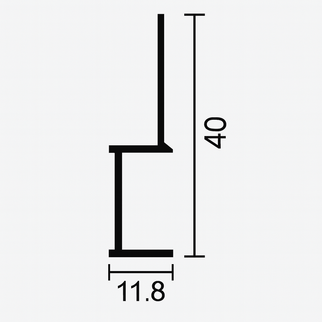 Šešėlinio tarpo (shadow gap) aliuminio grindjuostės LT-YM