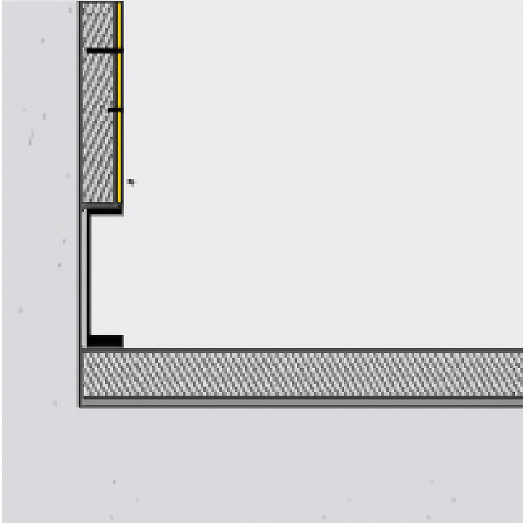 Šešėlinio tarpo (shadow gap) aliuminio grindjuostės LT-YM