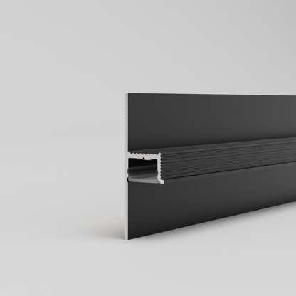 Šešėlinio tarpo (shadow gap) aliuminio grindjuostės su LED apšvietimu | SZ-073