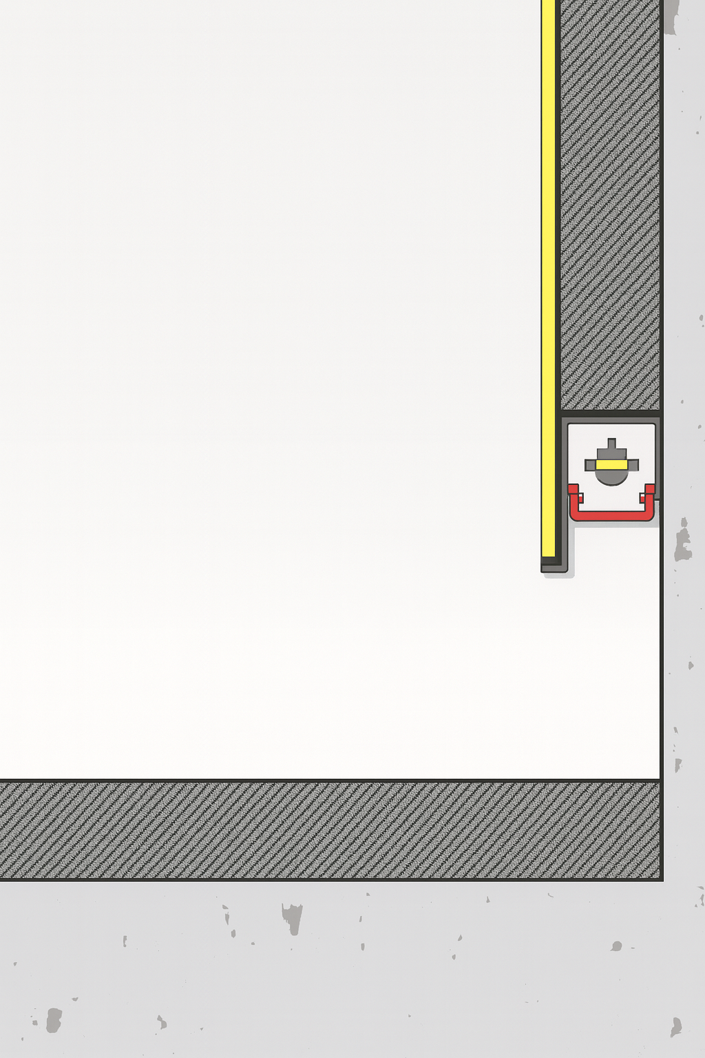 Šešėlinio tarpo (shadow gap) aliuminio grindjuostės su LED apšvietimu | SZ-073