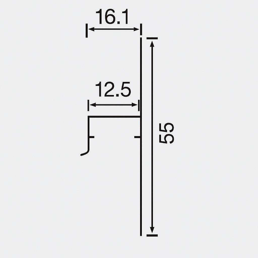 Šešėlinio tarpo (shadow gap) aliuminio grindjuostės su LED apšvietimu | SZ-073