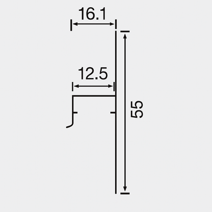 Šešėlinio tarpo (shadow gap) aliuminio grindjuostės su LED apšvietimu | SZ-073