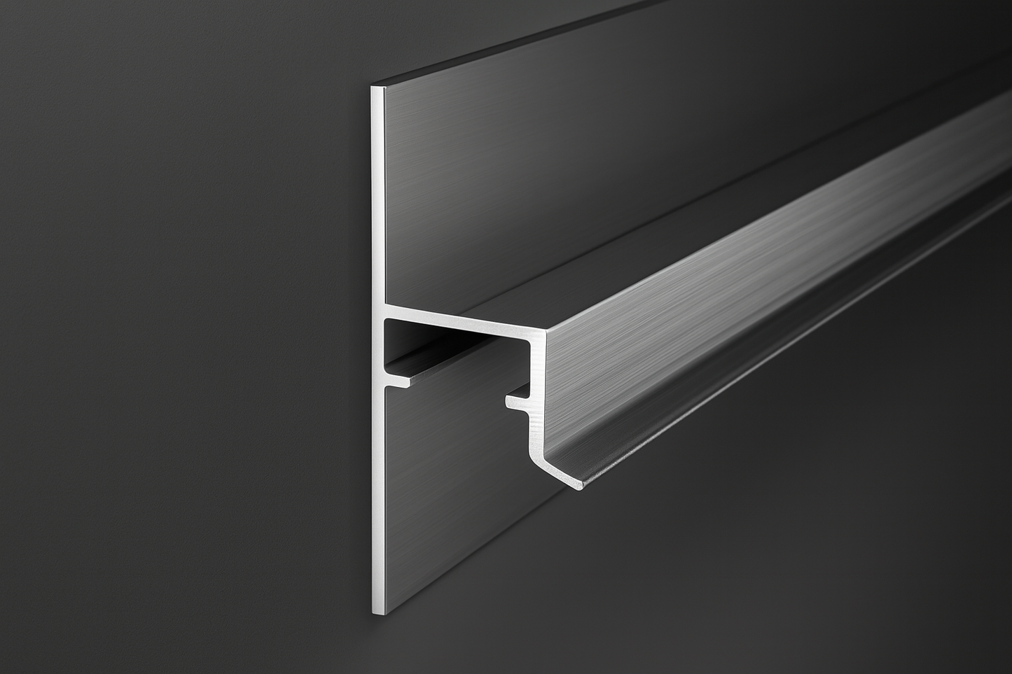 Šešėlinio tarpo (shadow gap) aliuminio grindjuostės su LED apšvietimu | SZ-073