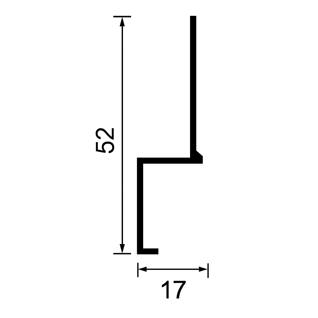 Šešėlinio tarpo (shadow gap) aliuminio grindjuostės | SZ
