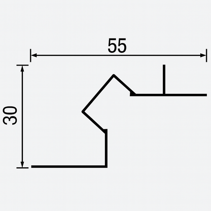 Užglaistomas paslėptas lubinis profilis su LED | YJ-349