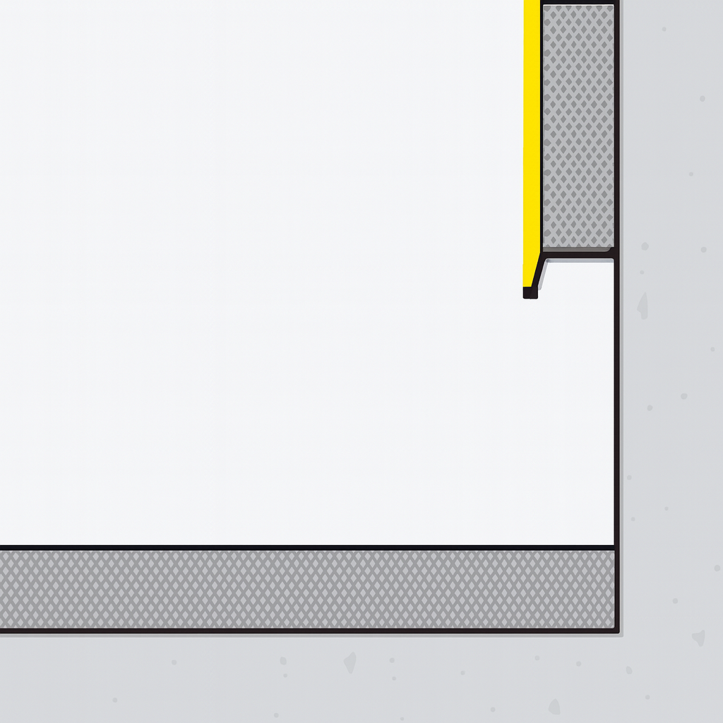 Šešėlinio tarpo (shadow gap) aliuminio grindjuostės | ZD-010