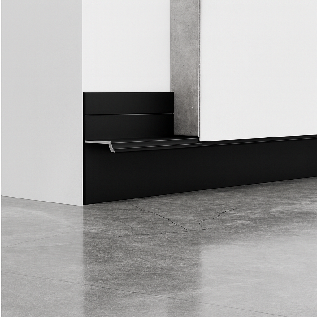 Šešėlinio tarpo (shadow gap) aliuminio grindjuostės | ZD-010